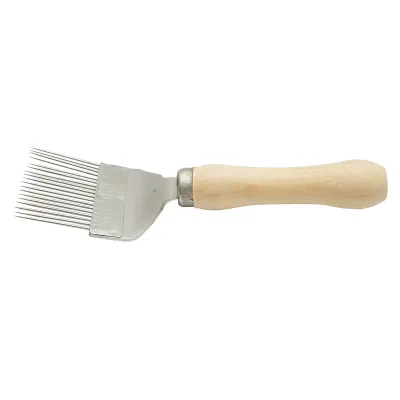 Furculita descapacit din inox cu maner de lemn 215mm - imagine 2