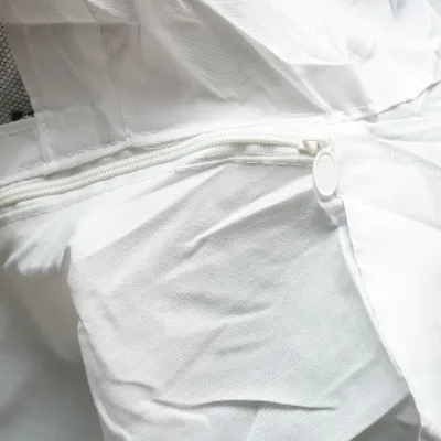 Bluza apicola alba cu masca de protectie marimea XXL - imagine 6