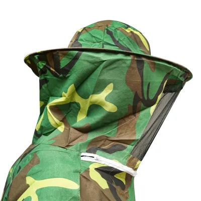 Bluza apicola tip camuflaj marimea L cu masca protectie - imagine 8