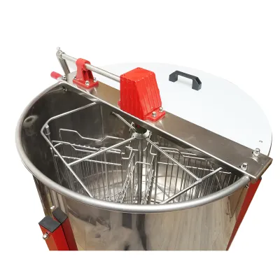 Centrifuga manuala apicola, extractor miere din inox cu 4 rame - imagine 6