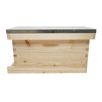 Stup orizontal din lemn pentru albine, 5 rame, 505x230x245mm - imagine 2