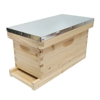 Stup orizontal din lemn pentru albine, 5 rame, 505x230x245mm