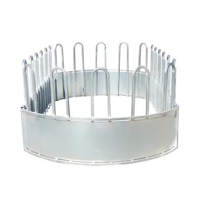 Iesle hranire animale ovala pentru baloti fan cu 22 locuri 3.4x1.7x1m - imagine 2