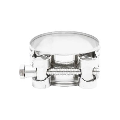 Colier forta, clema inox cu surub 201 pentru furtunuri 52-55mm Breckner Germany