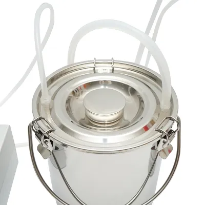 Aparat de muls 60W, 220V cu 1 post pentru vaci, bidon inox 5L - imagine 4