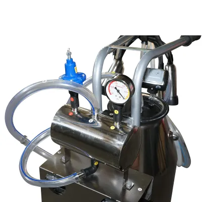 Aparat de muls vaci 1 post 650W, bidon inox 25L, grup de muls cu 4 mansoane, presiune vid 45-50 kPa, pulsatii 60-80 cpm - imagine 6