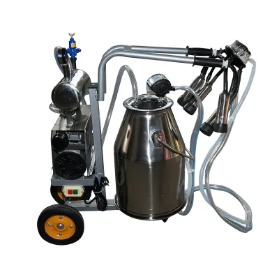 Aparat de muls vaci 1 post 650W, bidon inox 25L, grup de muls cu 4 mansoane, presiune vid 45-50 kPa, pulsatii 60-80 cpm - imagine 3