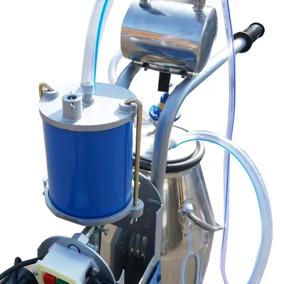 Aparat de muls oi si capre 1 post 550W, 220V bidon inox 25L, grup de muls cu 2 mansoane, presiune vid 45-50 kPa, pulsatii 60-80 cpm - imagine 7