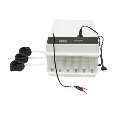 Incubator automat 30 oua 50W, 12V-220V cu rotire automata, control temperatura, umiditate, afisaj digital