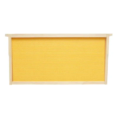 Rama stup din lemn cu fagure din plastic tip Dadant 483x230mm