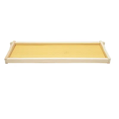 Rama stup din lemn cu fagure din plastic tip Dadant 483x448x159mm - imagine 2