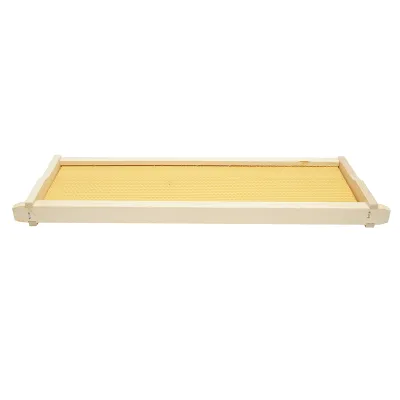 Rama stup din lemn cu fagure din plastic tip Dadant 483x448x159mm - imagine 3