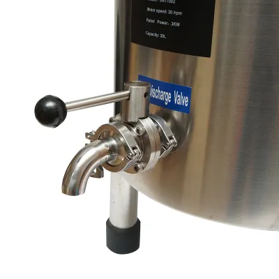 Aparat automat de pasteurizare din inox pentru lapte, sucuri, capacitate 20L 305x350x300mm - imagine 8