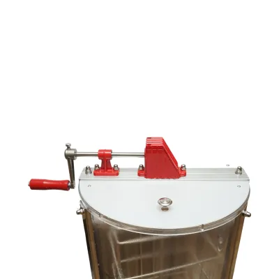 Centrifuga manuala apicola, extractor miere transparent cu 2 rame - imagine 6