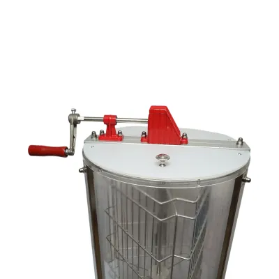 Centrifuga manuala apicola, extractor miere transparent cu 3 rame - imagine 6