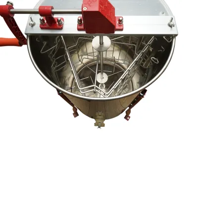 Centrifuga manuala apicola, extractor miere din inox cu 3 rame - imagine 5