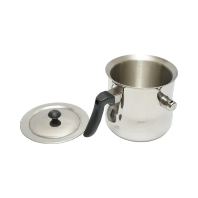 Recipient inox cu pereti dubli pentru topit ceara 1.5L - imagine 4