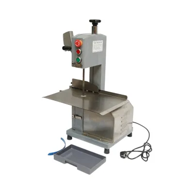 Masina electrica de taiat carne si oase 850W, 220V, viteza taiere 9.5 m/s, lama fierastrau 1200mm