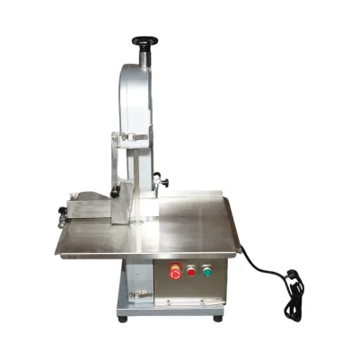 Masina electrica de taiat carne si oase 1500W, 220V, viteza taiere 15.4 m/s, lama fierastrau 1650mm - imagine 2