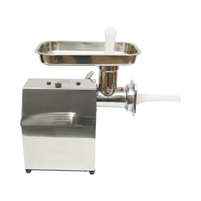 Masina de tocat carne electrica inox 850W, 220V, capacitate 150 kg/h, adaptor carnati, 2 site si 2 cutite incluse 380x210x415mm - imagine 6