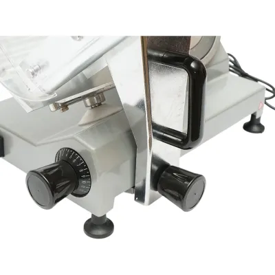 Masina de feliat carne si mezeluri electrica 150W, 220V, grosime reglabila 0.2-12mm, diametru lama 250mm - imagine 9