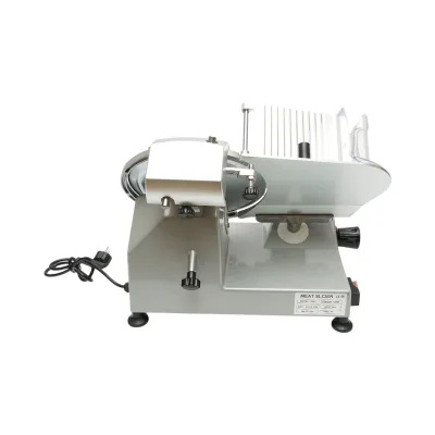 Masina de feliat carne si mezeluri electrica 150W, 220V, grosime reglabila 0.2-12mm, diametru lama 250mm - imagine 4