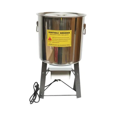 Moara electrica resturi vegetale si nutret 2.2kW, 220V, cuva inox 10L, 4 cutite incluse - imagine 2