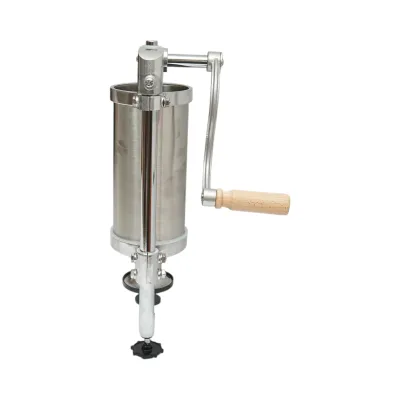 Masina de umplut carnati verticala inox 1.25kg, 4 palnii 15, 19, 22, 25mm incluse - imagine 5