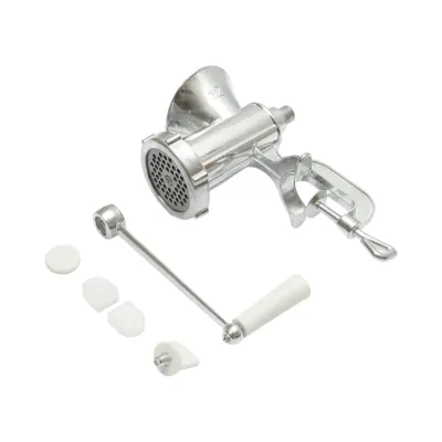 Masina de tocat carne manuala Nr. 12 din aluminiu - imagine 2