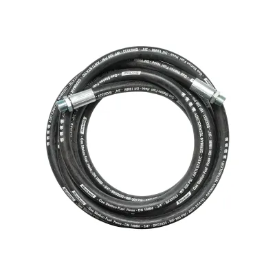 Furtun presiune 6M cu nipluri 3/4 pentru pompa transfer motorina Breckner Germany - imagine 2