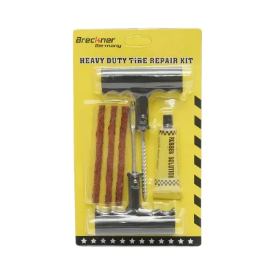 Kit profesional vulcanizare anvelope tubeless la rece cu snur si adeziv (reparat cauciuc)