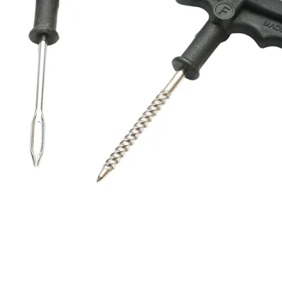 Kit vulcanizare anvelope tubeless la rece cu snur, adeziv, instrument inserare tip ac si alezor - imagine 4