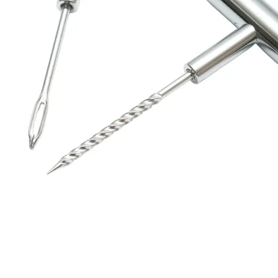 Kit profesional vulcanizare anvelope tubeless la rece cu snur, adeziv, instrument inserare tip ac si alezor - imagine 4