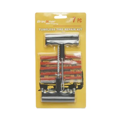 Kit vulcanizare anvelope tubeless la rece cu snur, instrument inserare tip ac si alezor Breckner Germany