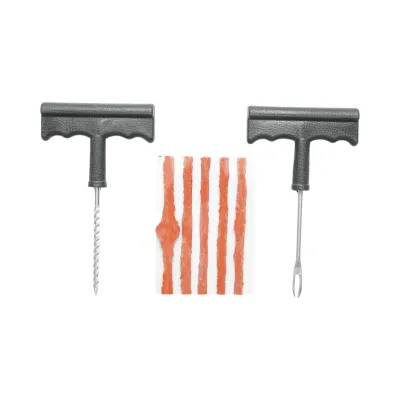 Kit vulcanizare anvelope tubeless la rece cu snur, instrument inserare tip ac si alezor Breckner Germany - imagine 4
