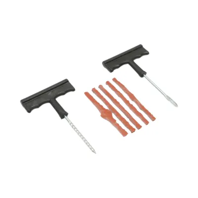 Kit vulcanizare anvelope tubeless la rece cu snur, instrument inserare tip ac si alezor Breckner Germany - imagine 2