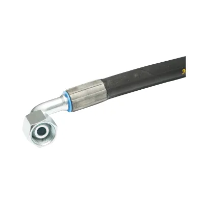 Furtun presiune DN10 sertizat cu armaturi 1500mm M20x1,5 90 grade, M20x1,5 Breckner Germany - imagine 3