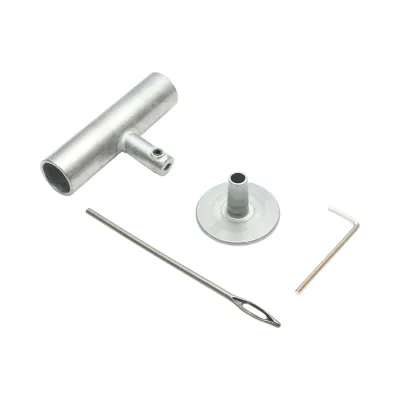 Instrument vulcanizare tip ac cu maner metalic T pentru inserare snur anvelope - imagine 3