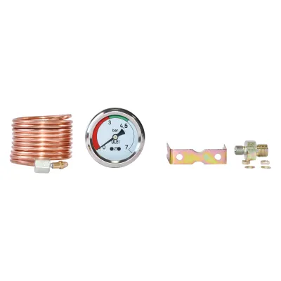 Manometru presiune ulei si conducta cupru cu reductie conica la etansare UTB U-650 - imagine 2