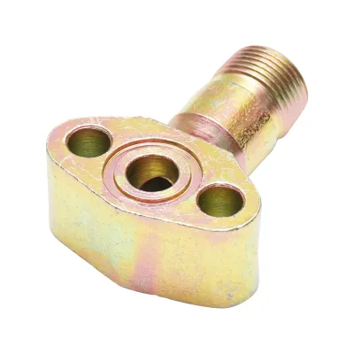 Adaptor/Flansa pompa H13 cu gaura mica fi 10,20 mm pentru conducta hidraulica de refulare 40.58.024 - imagine 4