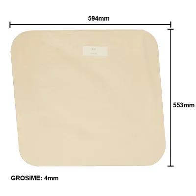 Geam 594x553mm lateral mobil cabina patrata tip vechi UTB U-445