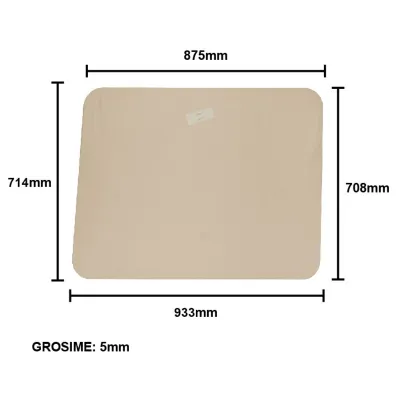 Geam 933x714x5mm lateral fix cabina patrata tip vechi UTB U-650