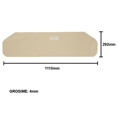 Geam 1110x292x4mm luneta jos cabina patrata tip vechi UTB U-650