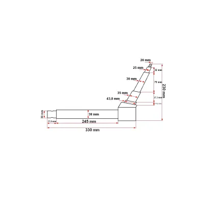 Fuzeta dreapta L=275mm UTB U-445 si Fiat 480 - imagine 4
