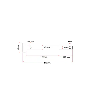 Ax placa laterala/bolt dispozitiv tractiune UTB U-445 40.27.102/40.27.124 - imagine 4