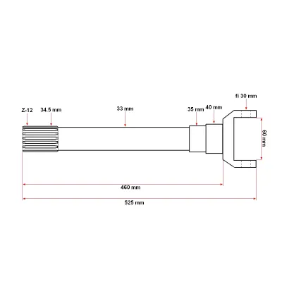 Arbore planetara/semiax lung UTB DTC 48.55.174 - imagine 4