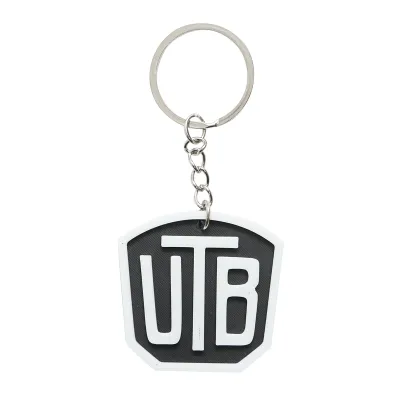 Breloc chei emblema UTB alb