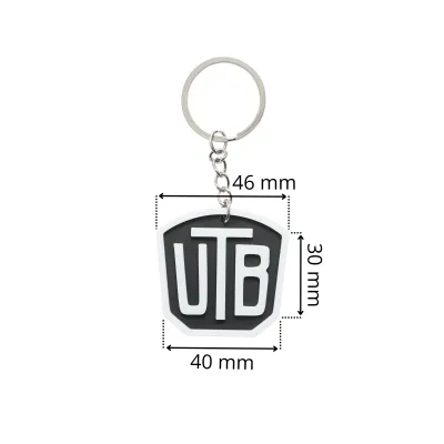 Breloc chei emblema UTB alb - imagine 2