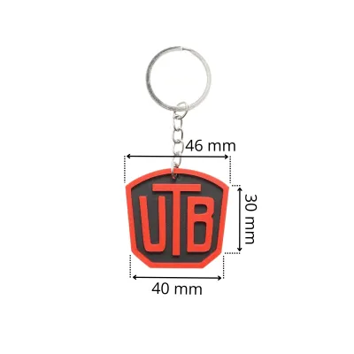 Breloc chei emblema UTB rosu - imagine 2