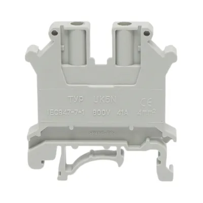 Clema de sir pe sina DIN 4mm² 41A 800V gri UK5N Longroad